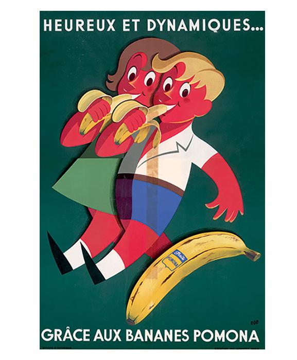 Publicité pour les bananes POMONA